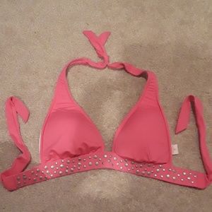 Pink Venus swim halter top size C